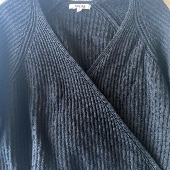 Splendid Adele Wrap Sweater, L - Picture 5 of 7
